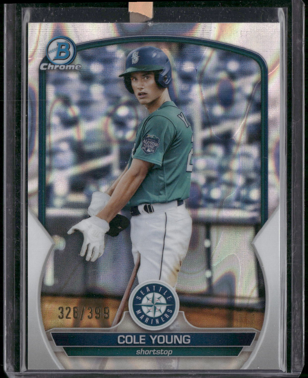 2023 Bowman #BCP-9 Cole Young Chrome Prospects Lava Refractors #/399