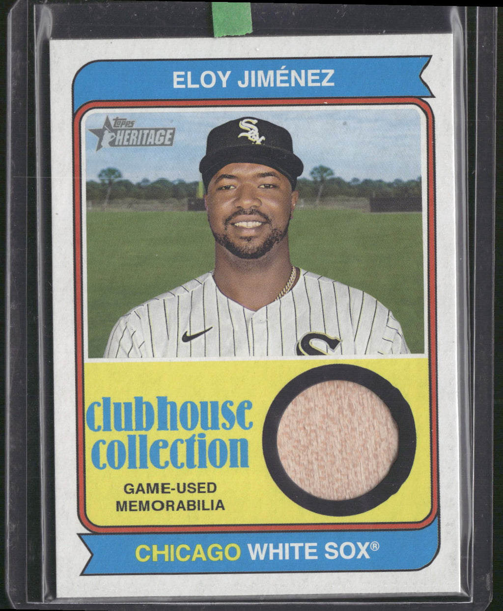 2023 Topps Heritage #CCR-EJ Eloy Jiménez Clubhouse Collection Relics
