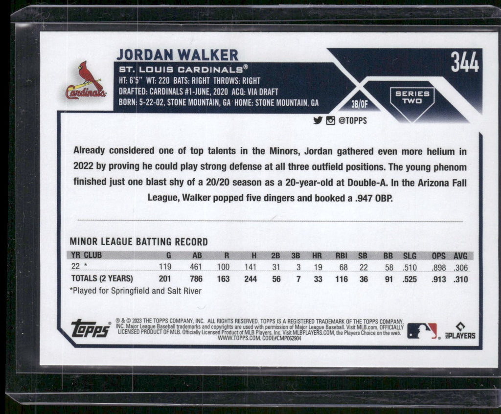 2023 Topps #344 Jordan Walker