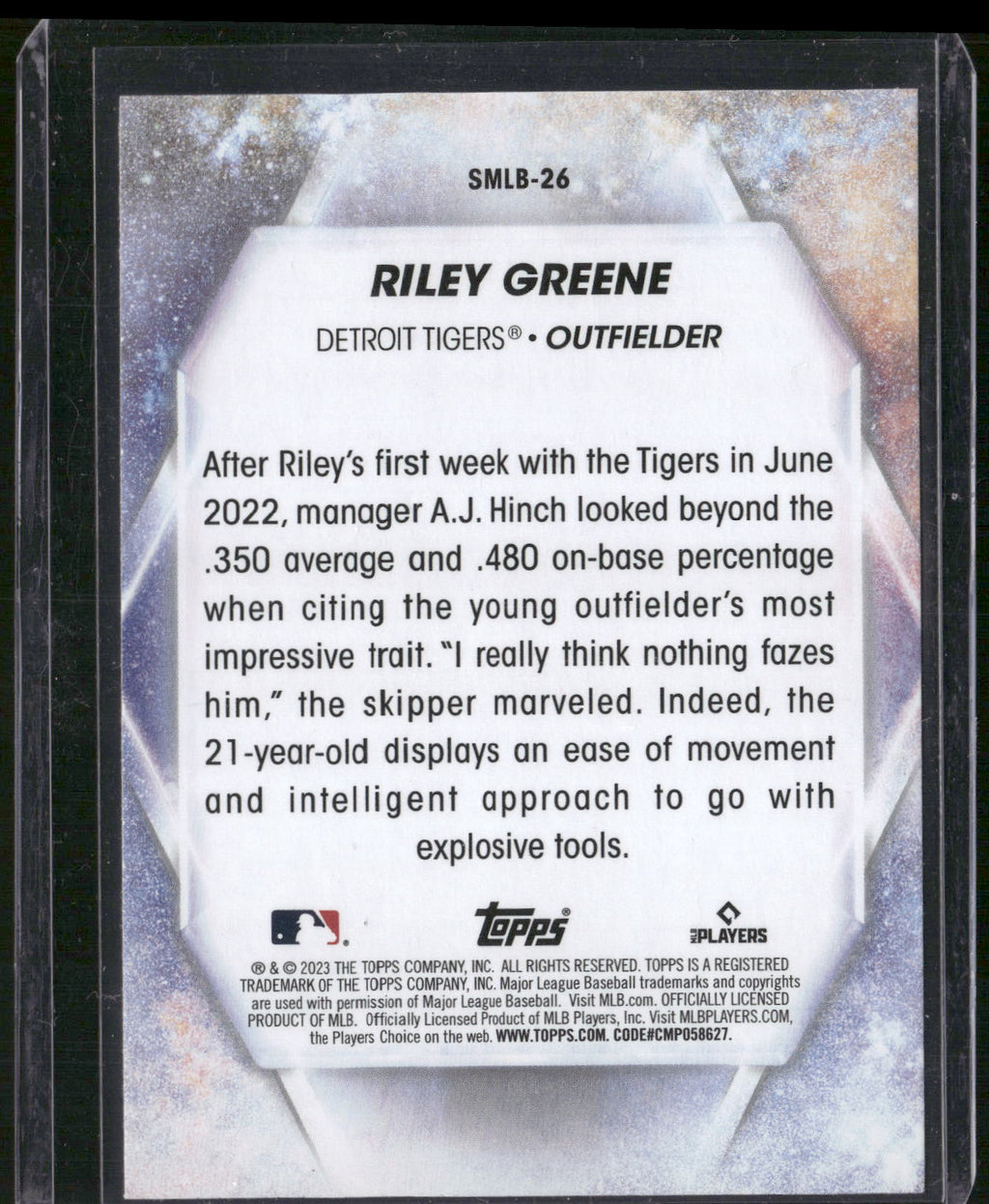 2023 Topps #SMLB-26 Riley Greene Stars of MLB