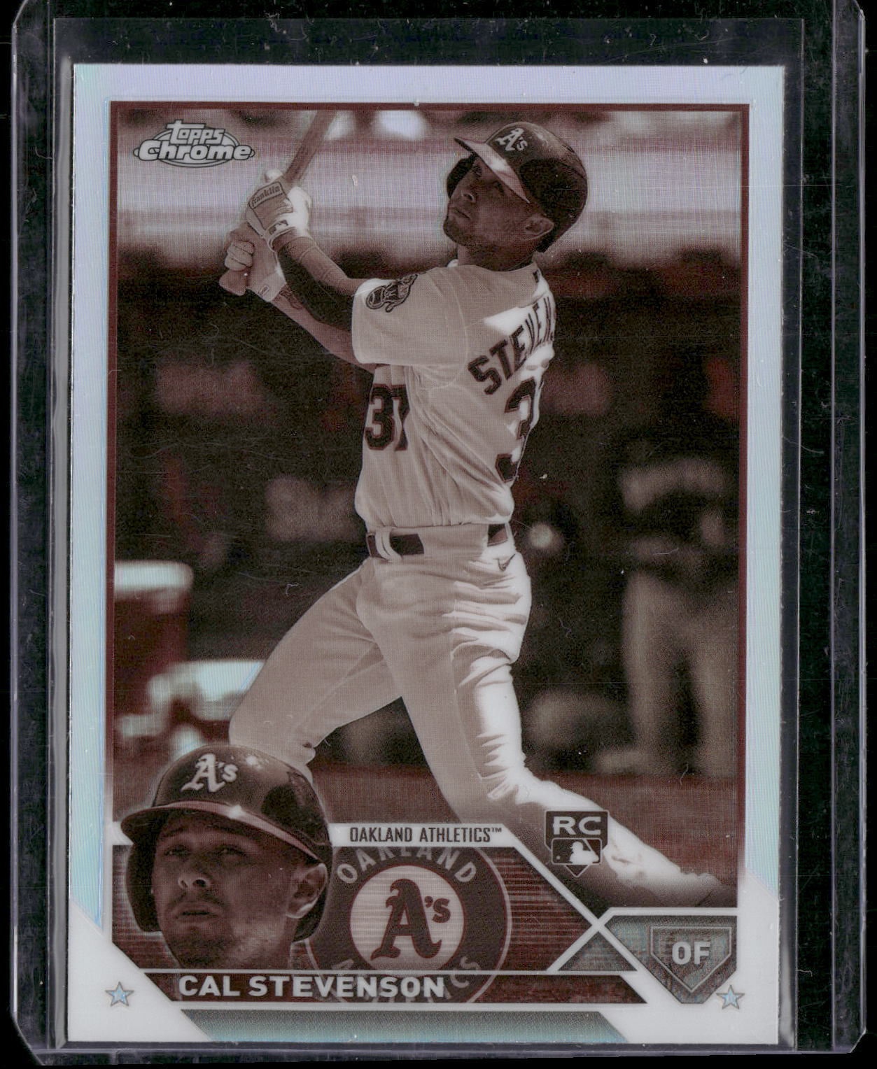 2023 Topps Chrome #199 Cal Stevenson Sepia Refractors