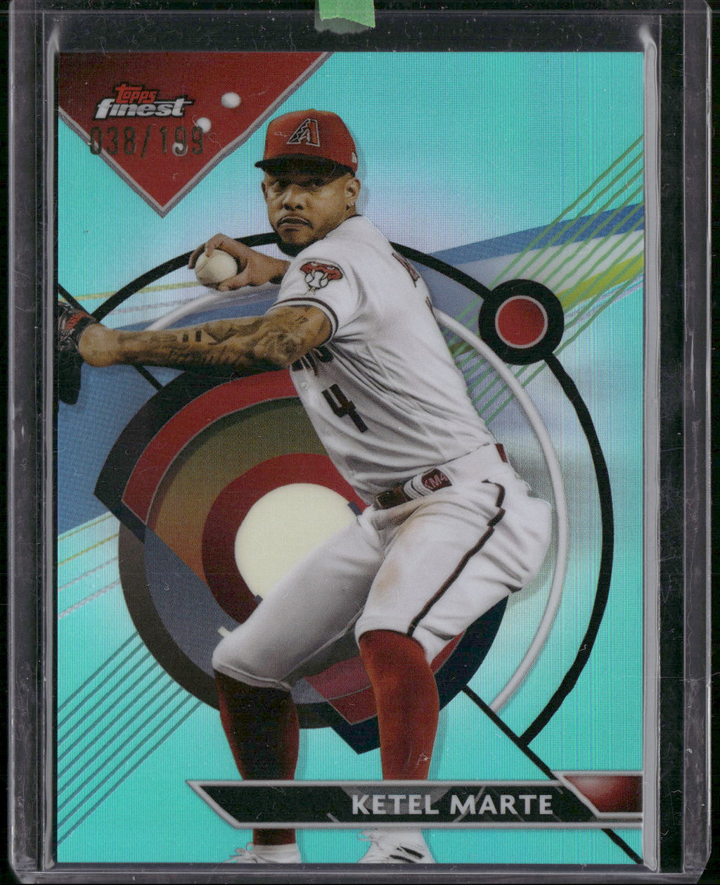 2023 Finest #16 Ketel Marte Aqua Refractor #/199