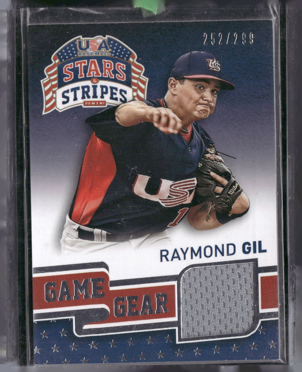 2015 Panini USA Baseball Stars & Stripes #83 Raymond Gil Game Materials #/299