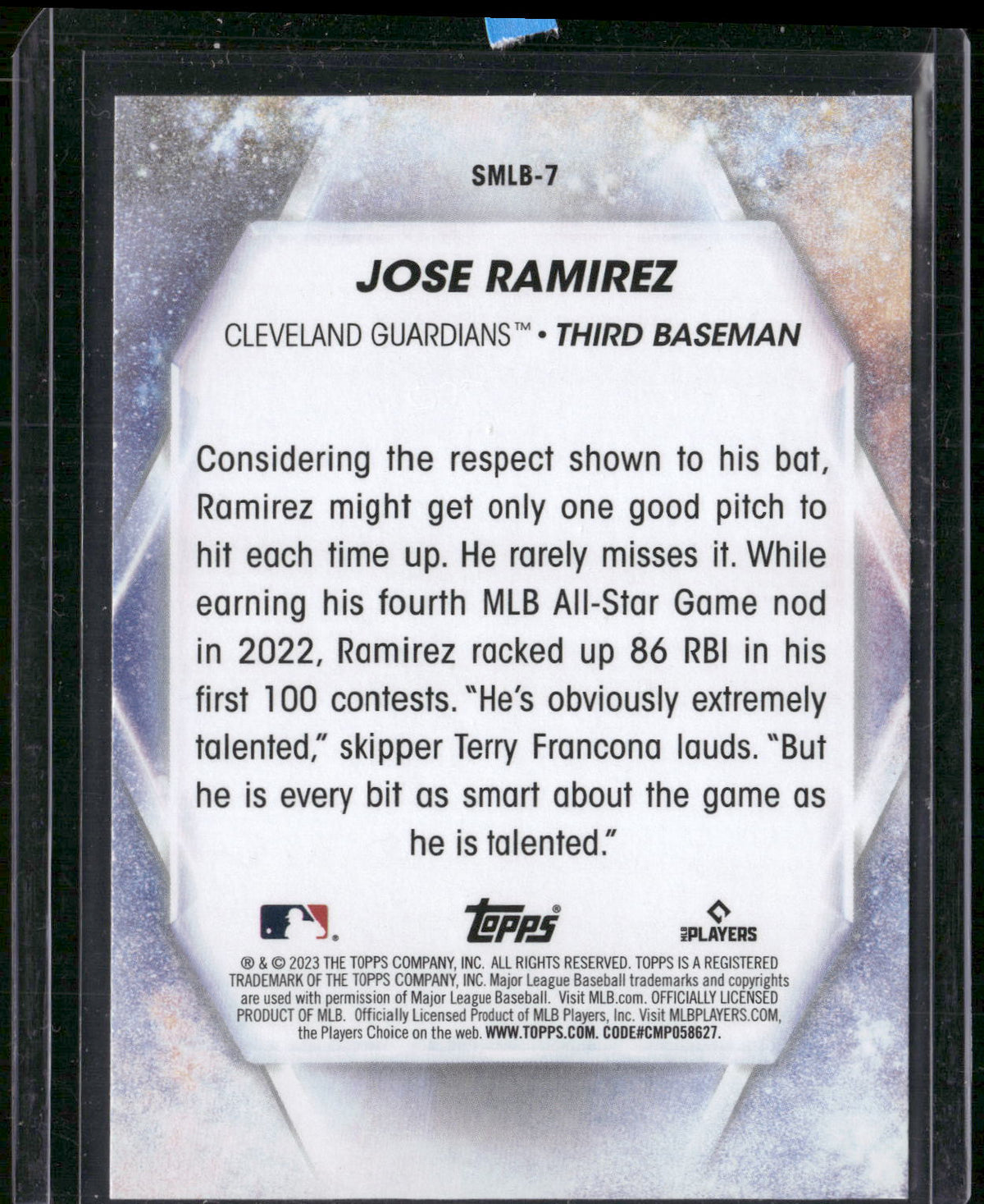 2023 Topps #SMLB-7 José Ramírez Stars of MLB