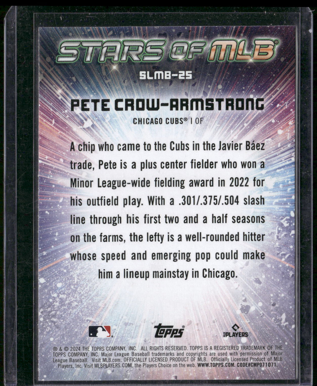 2024 Topps #CSMLB-25 Pete Crow-Armstrong Stars of MLB Chrome
