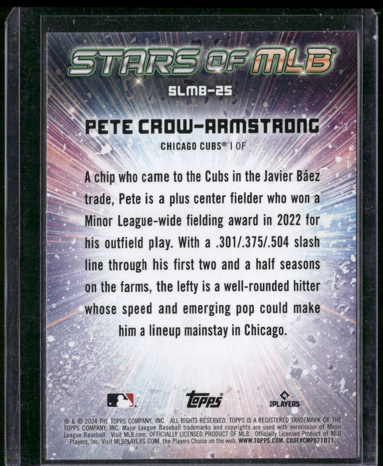 2024 Topps #CSMLB-25 Pete Crow-Armstrong Stars of MLB Chrome