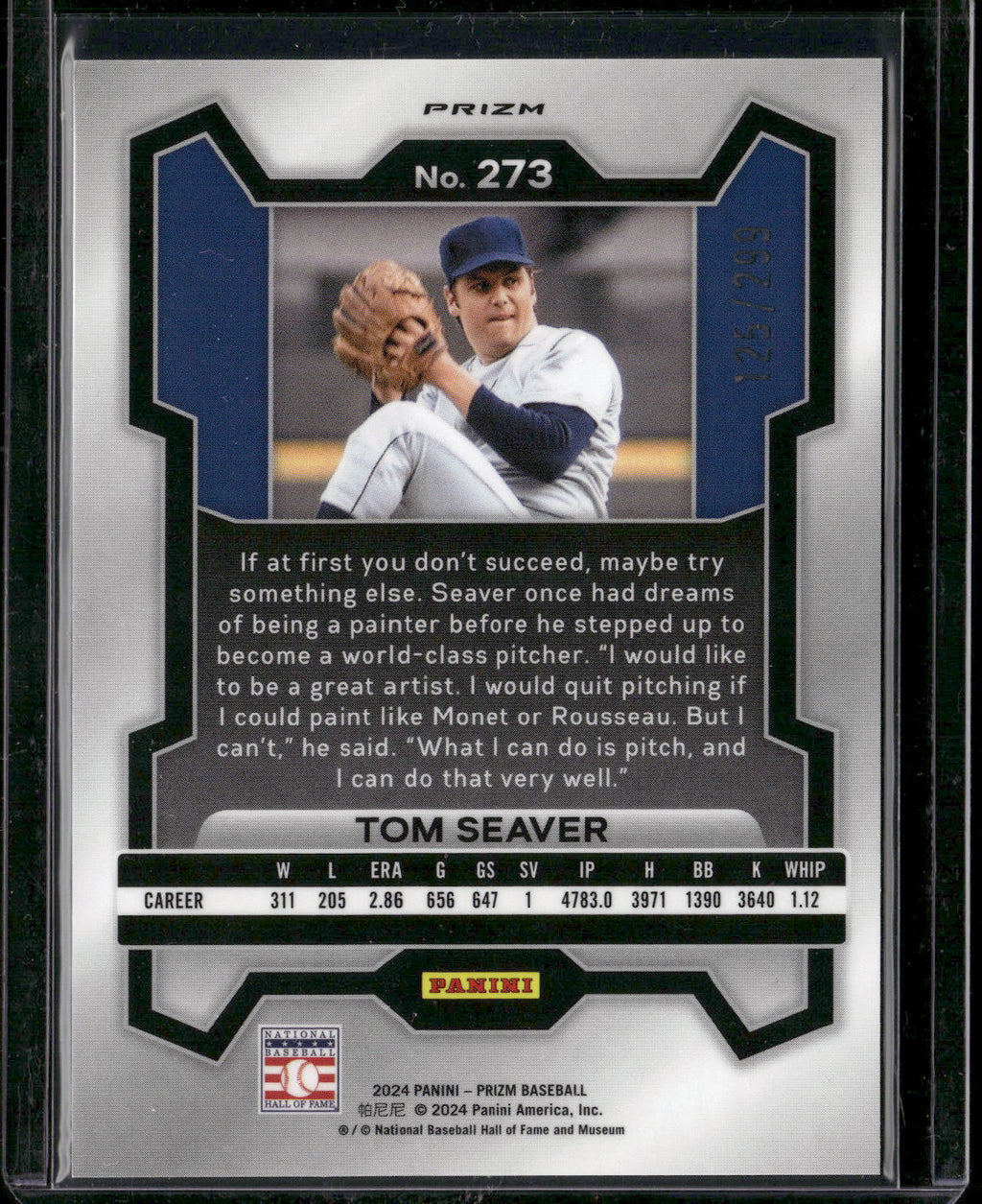 2024 Panini Prizm #273 Tom Seaver Red Prizms #/299
