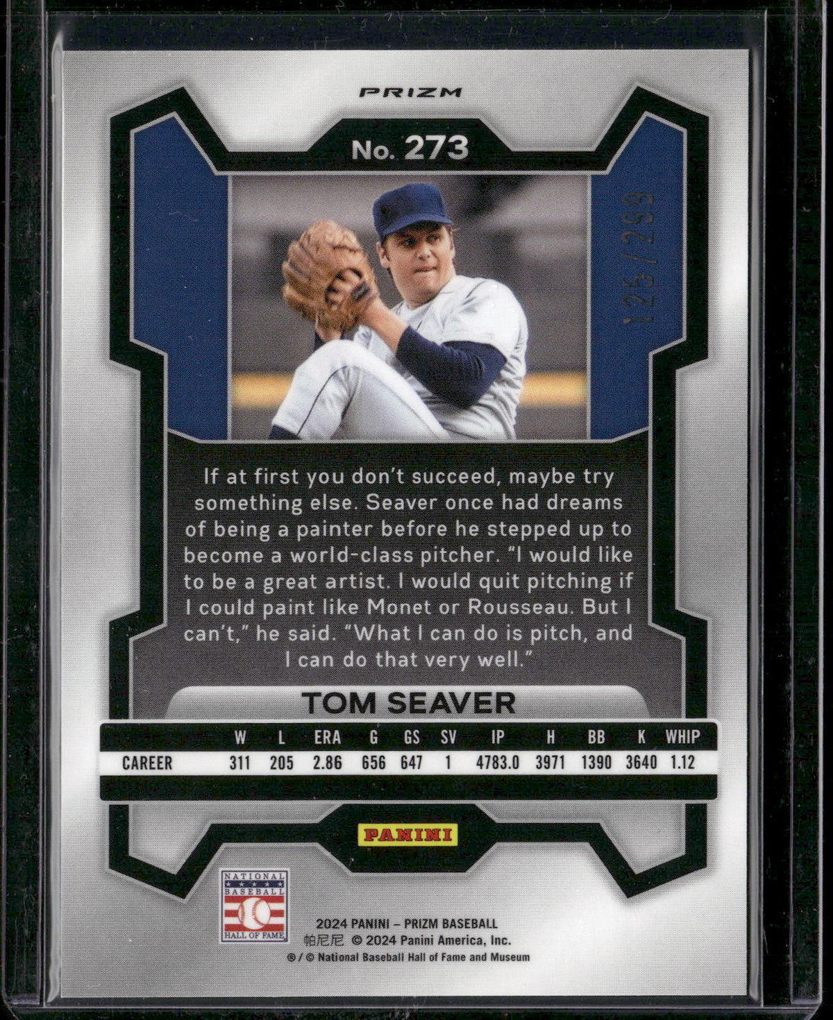 2024 Panini Prizm #273 Tom Seaver Red Prizms #/299