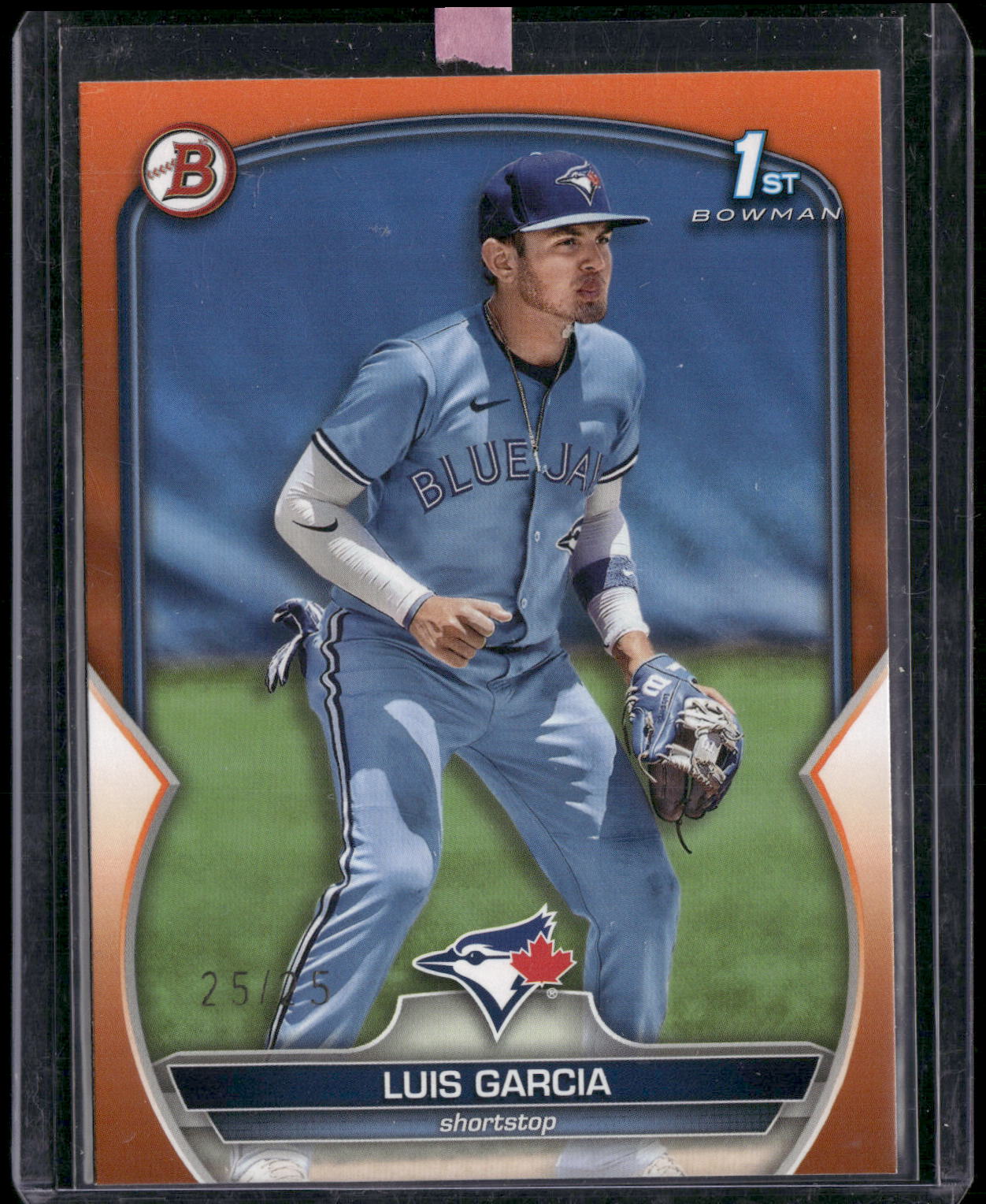 2023 Bowman #BCP-94 Luis Garcia Chrome Prospects Orange Refractors #/25