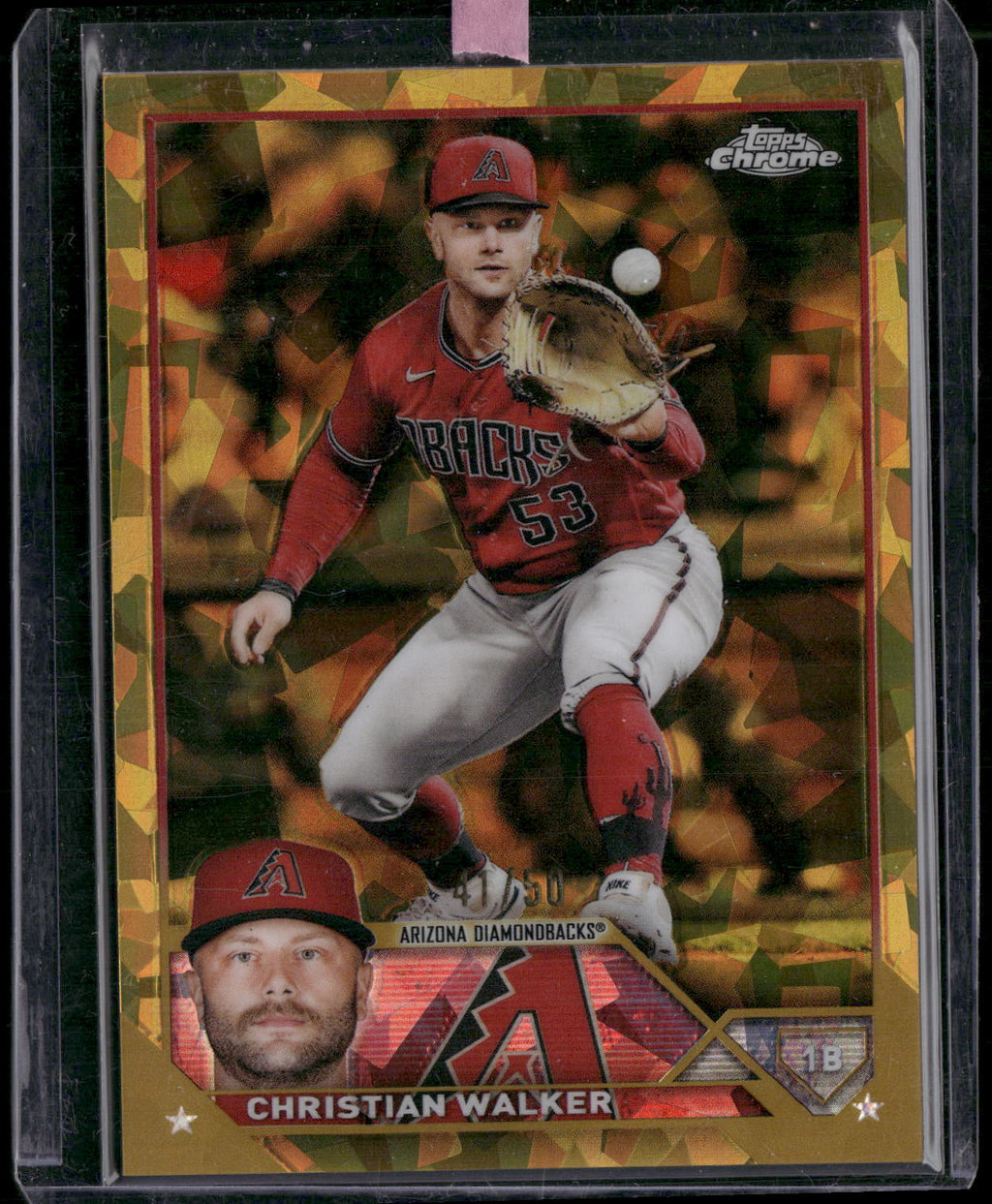 2023 Topps Chrome Sapphire Edition #639 Christian Walker Gold #/50