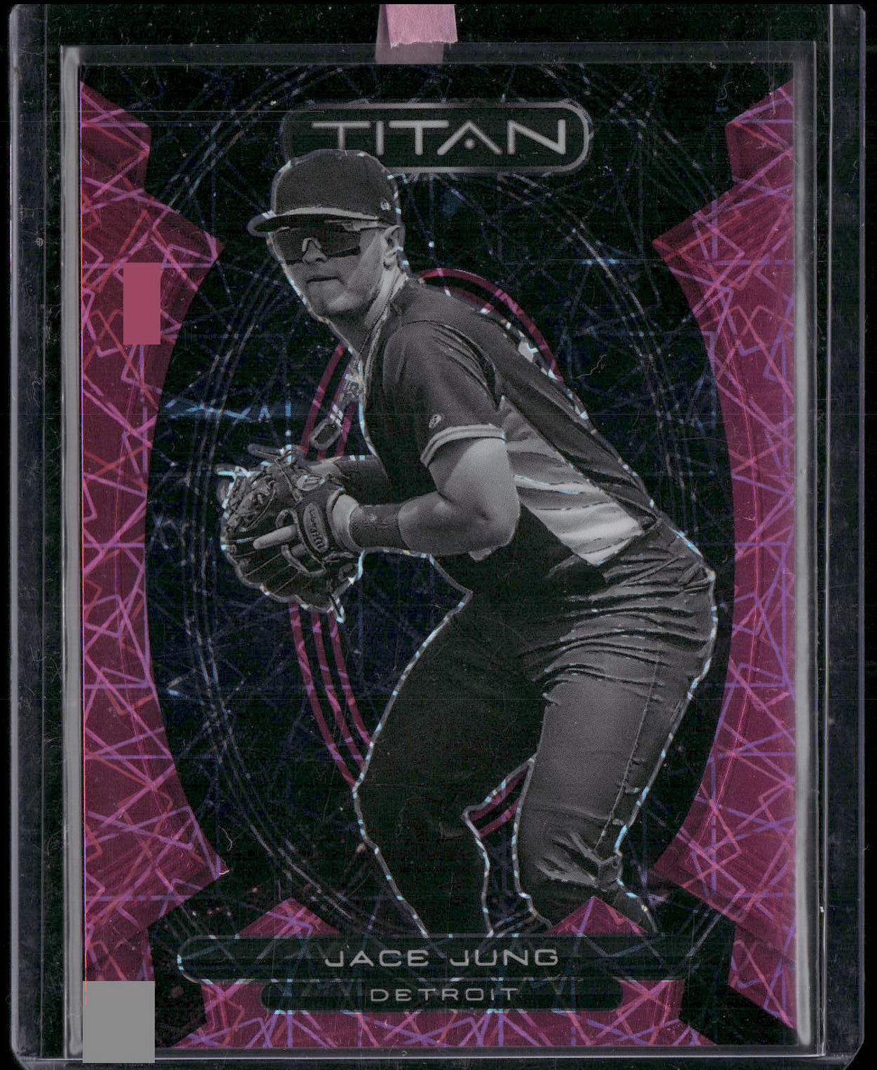 2023 Panini Chronicles - Titan Pink Velocity #8 Jace Jung #/17