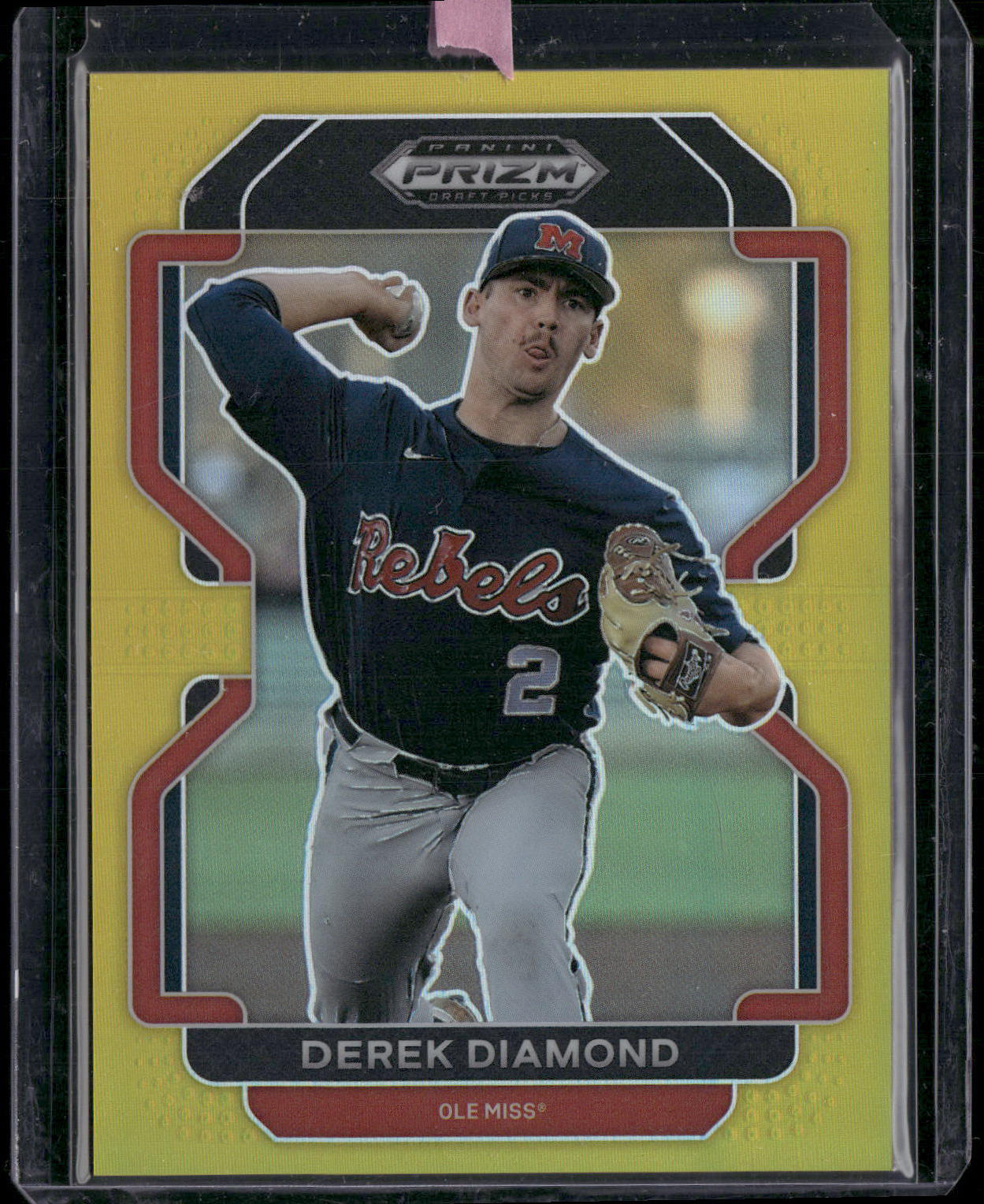 2022 Panini Prizm Draft Picks #PDP170 Derek Diamond Base Autographs Gold #/10
