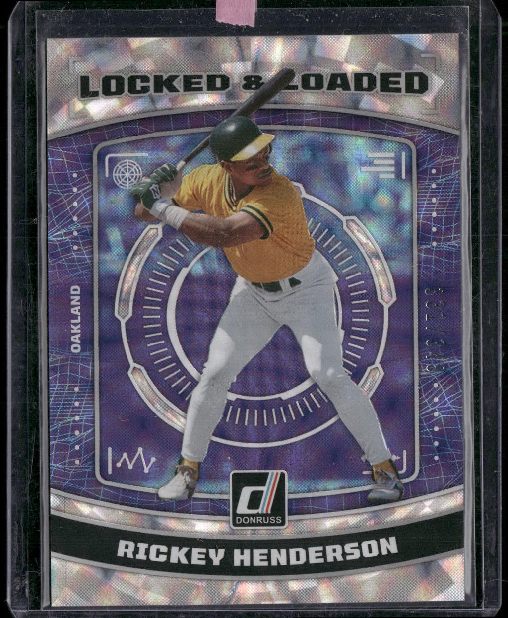 2023 Donruss #LL6 Rickey Henderson Locked & Loaded Silver #/349