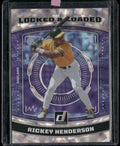2023 Donruss #LL6 Rickey Henderson Locked & Loaded Silver #/349