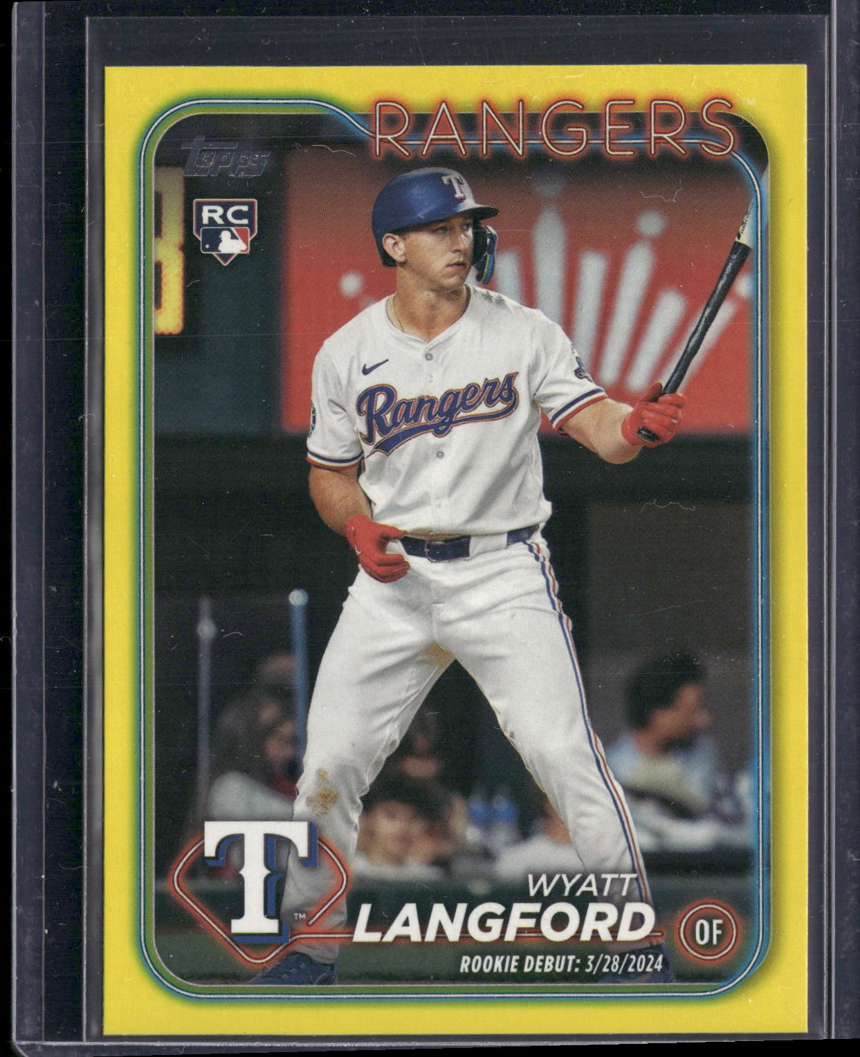 2024 Topps Update #US341 Wyatt Langford Yellow