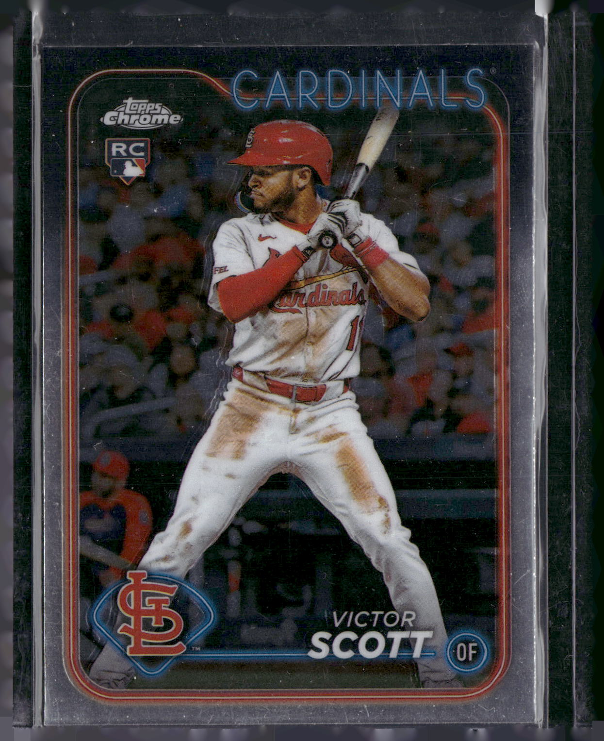 2024 Topps Chrome Victor Scott II RC 3-D Insert #251 Cardinals Rookie Card