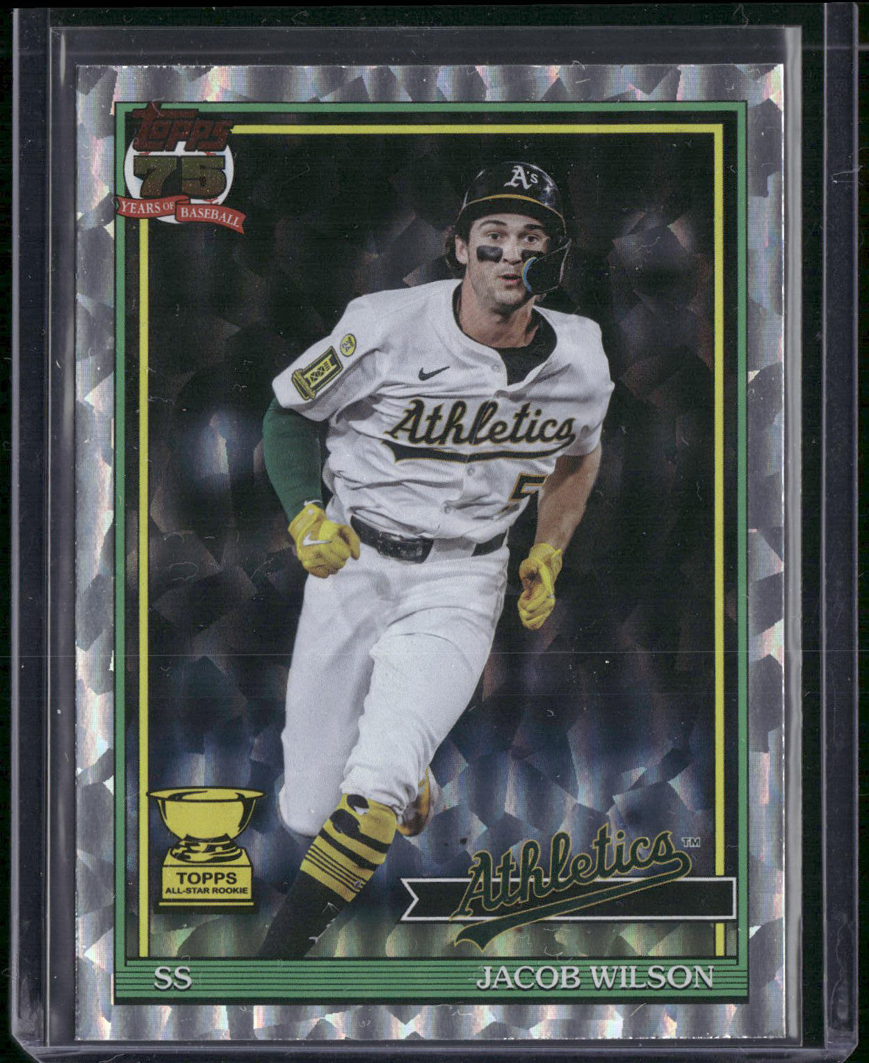2026 Topps #T91-77 Jacob Wilson 1991 Topps Baseball 35th Anni Crackle Foil