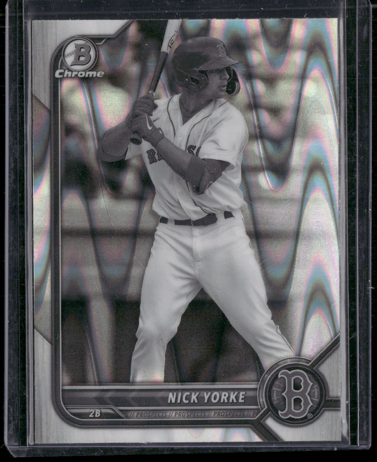 2022 Bowman Draft #BDC-94 Nick Yorke Chrome Black & White RayWave Refractor