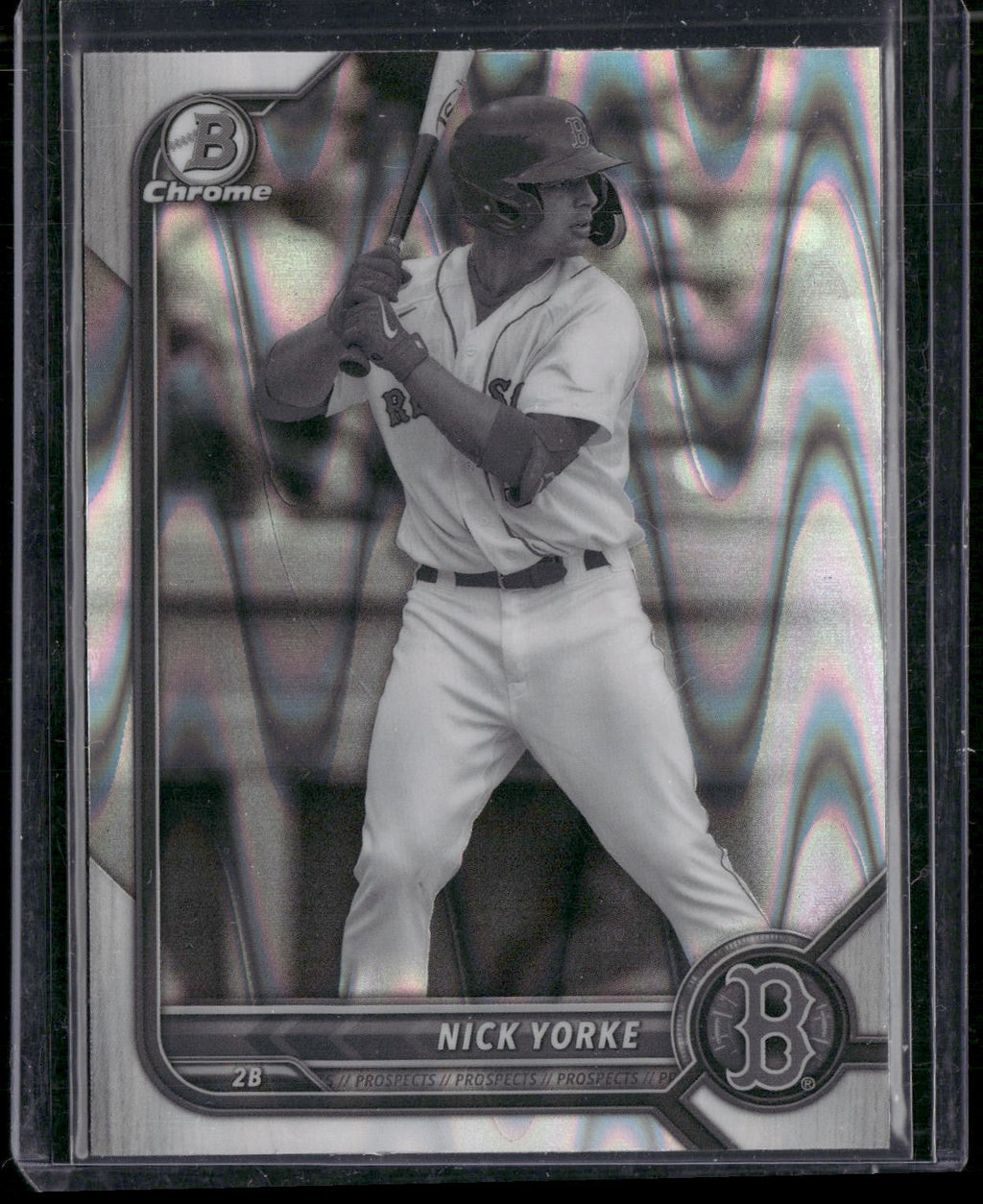 2022 Bowman Draft #BDC-94 Nick Yorke Chrome Black & White RayWave Refractor