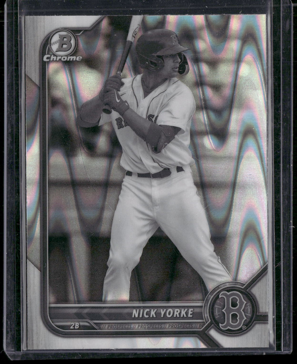 2022 Bowman Draft #BDC-94 Nick Yorke Chrome Black & White RayWave Refractor