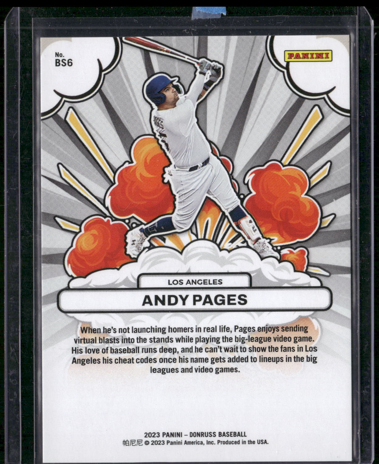2023 Donruss #BS6 Andy Pages Bomb Squad #/999