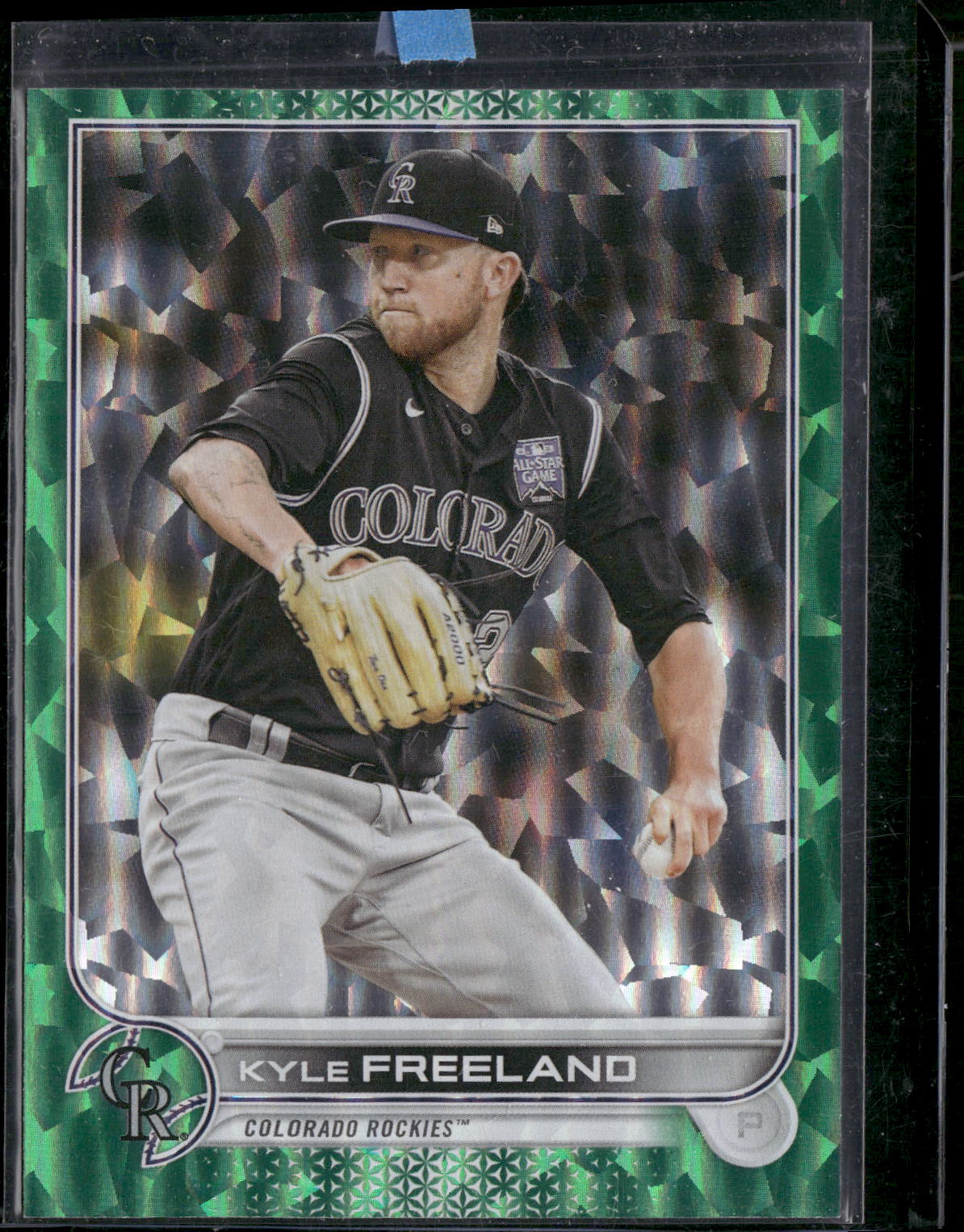 2022 Topps #169 Kyle Freeland Green Foilboard #/499