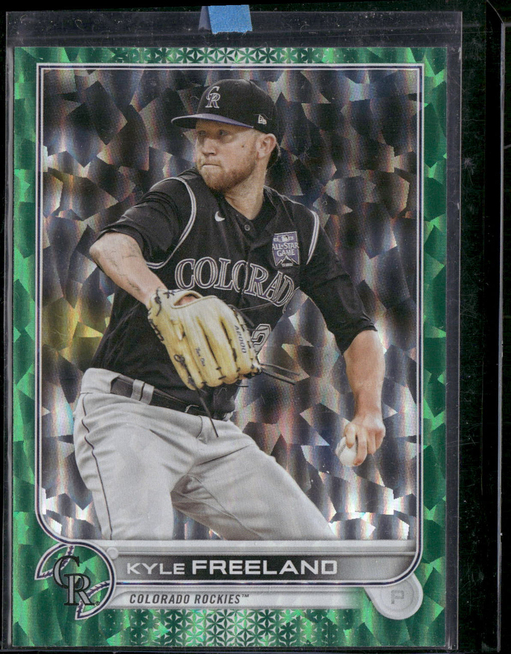 2022 Topps #169 Kyle Freeland Green Foilboard #/499