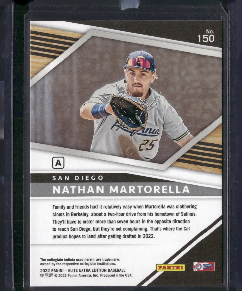 2022 Panini Elite Extra Edition #150 Nathan Martorella Prime Numbers A #/224