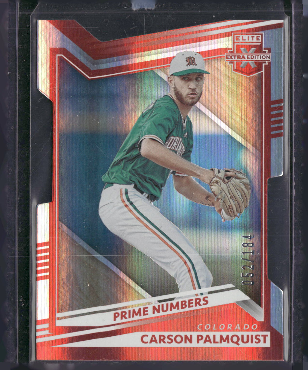 2022 Panini Elite #88 Carson Palmquist Prime Number Die /184