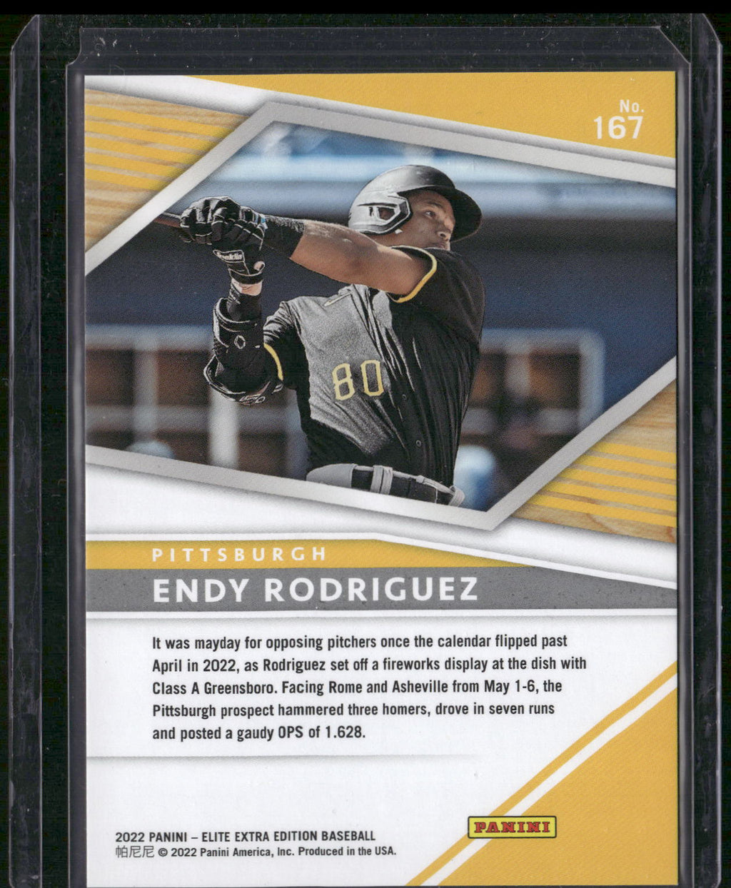 2022 Panini Elite Extra Edition #167 Endy Rodriguez #/999