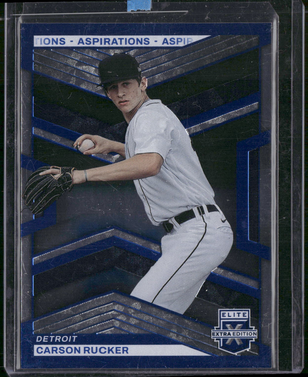 2023 Panini Elite Extra Edition #108 Carson Rucker Aspirations Blue #/349