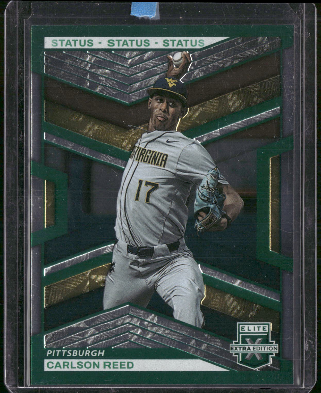 2023 Panini Elite Extra Edition #48 Carlson Reed Status Green #/499