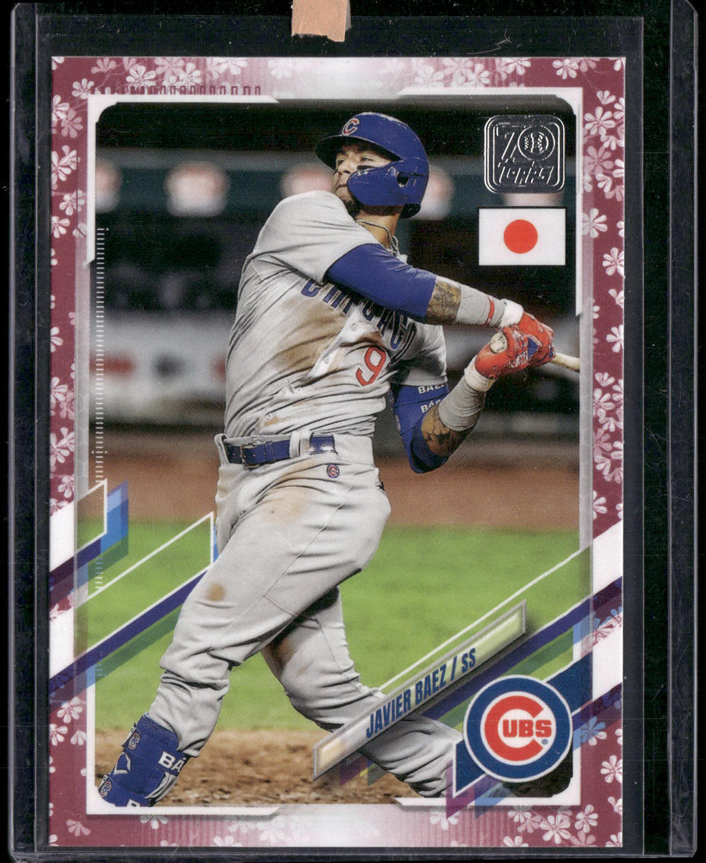 2021 Topps Japan Edition #8 Javier Baez Cherry Blossoms #/99