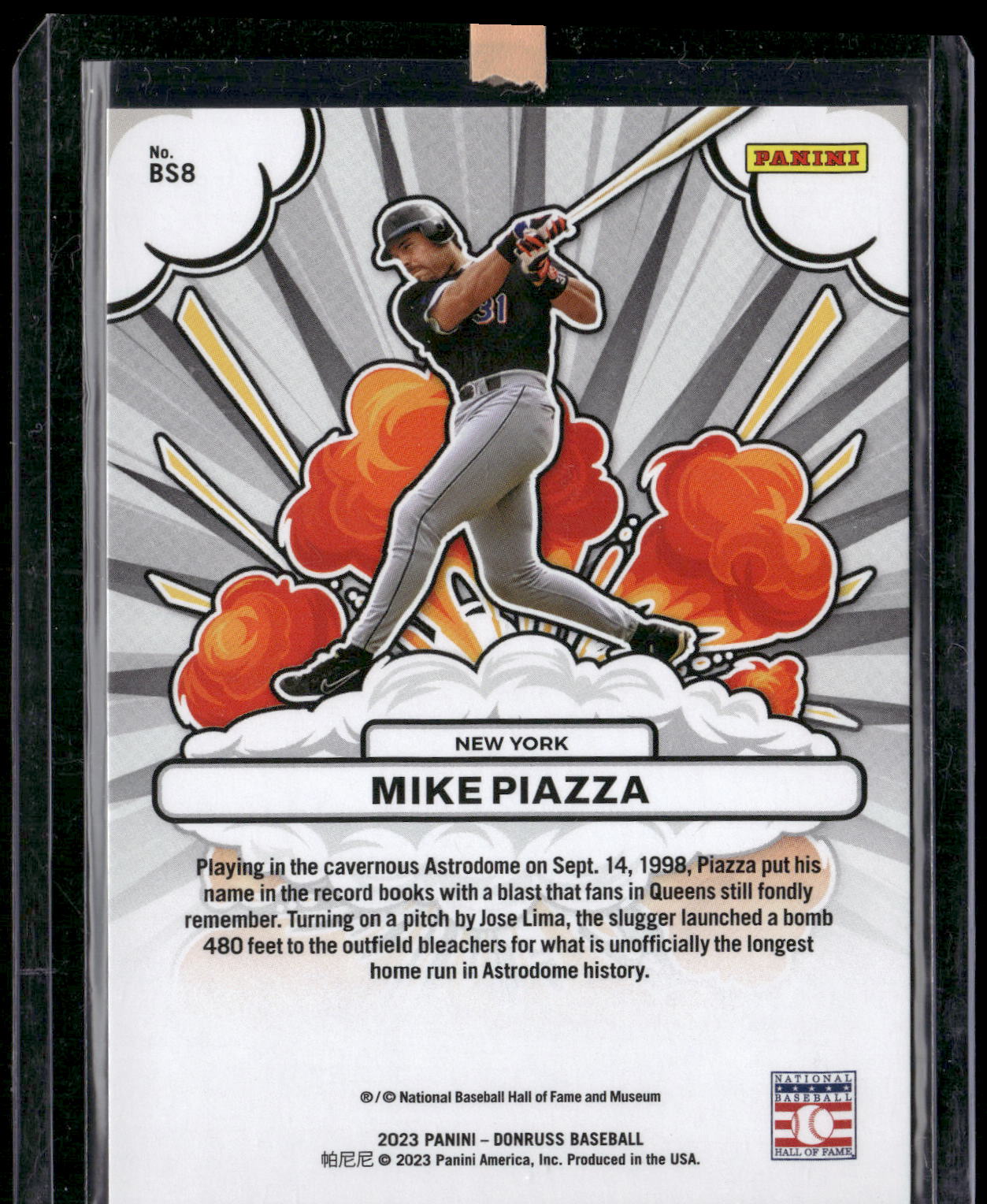 2023 Donruss #BS8 Mike Piazza Bomb Squad Silver #/349