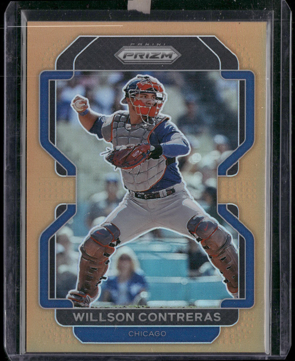 2022 Panini Prizm #168 Willson Contreras Neon Orange Prizm #/100