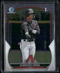 2023 Bowman #BCP-56 Christian Cerda Chrome Prospects Lunar Glow Refractors