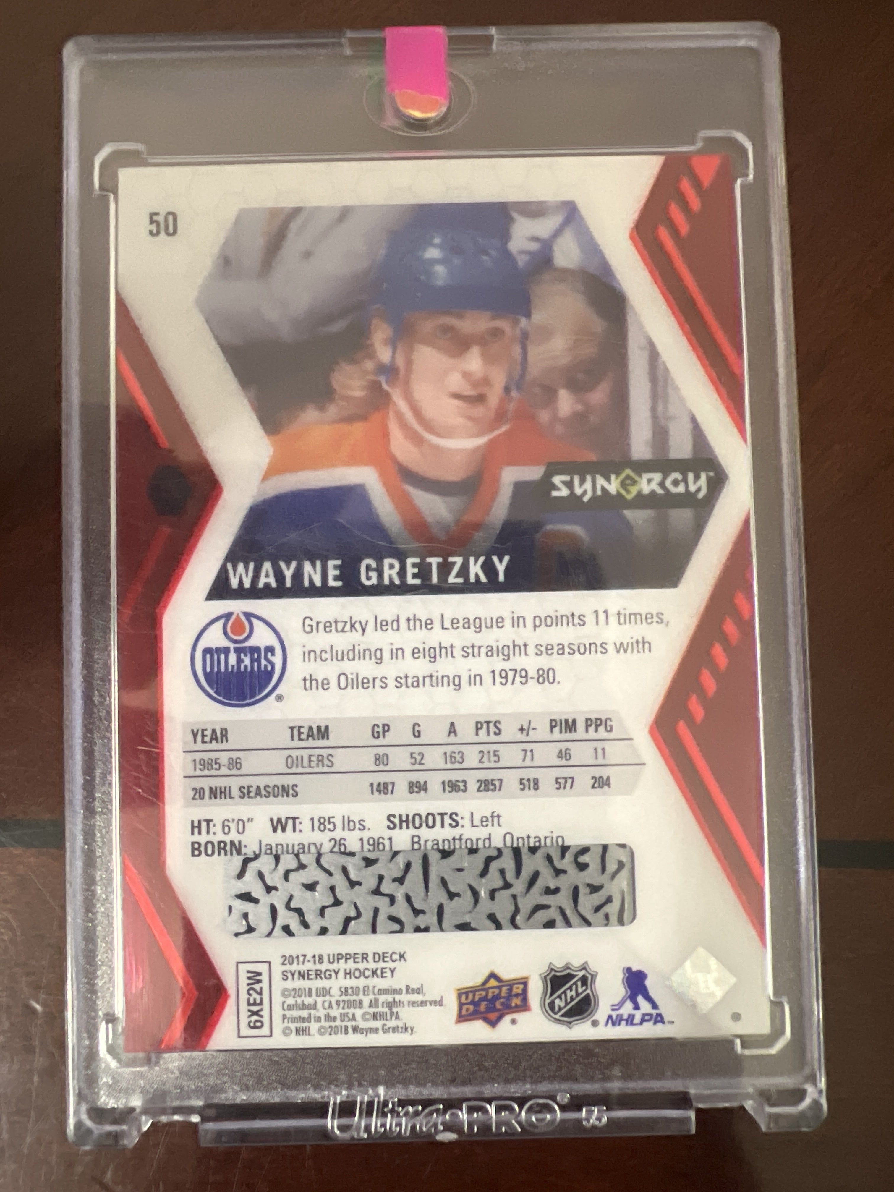 2017-18 Upper Deck Synergy #50 Wayne Gretzky Red Bounty