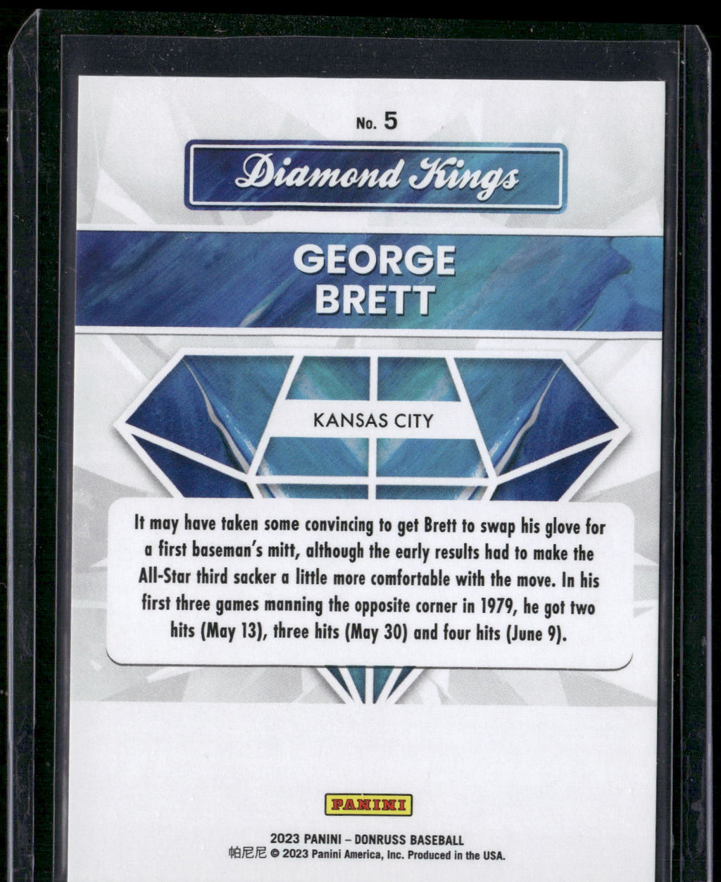 2023 Donruss #5 George Brett Holo Red #/2023