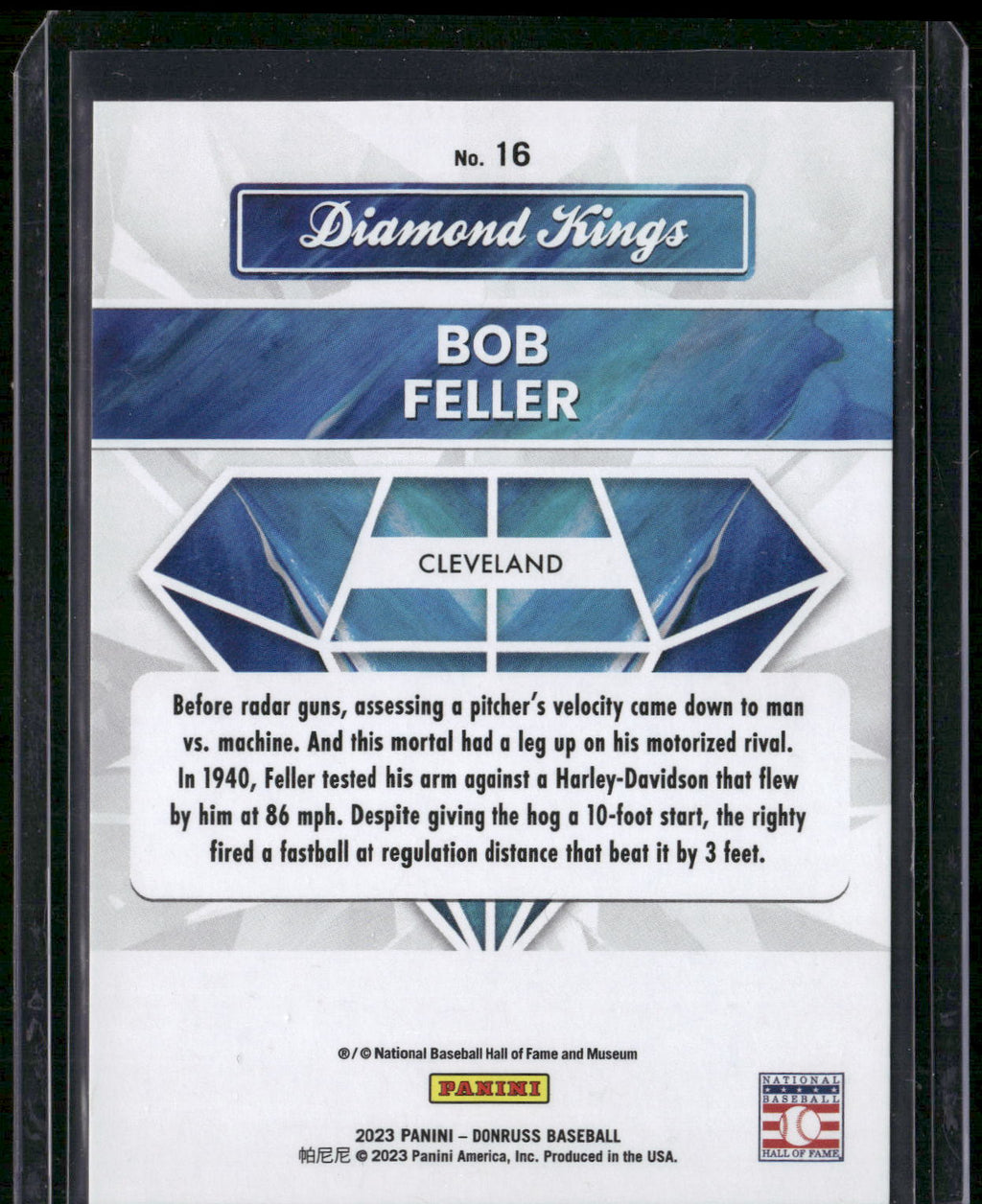 2023 Donruss #16 Bob Feller Holo Red #/2023
