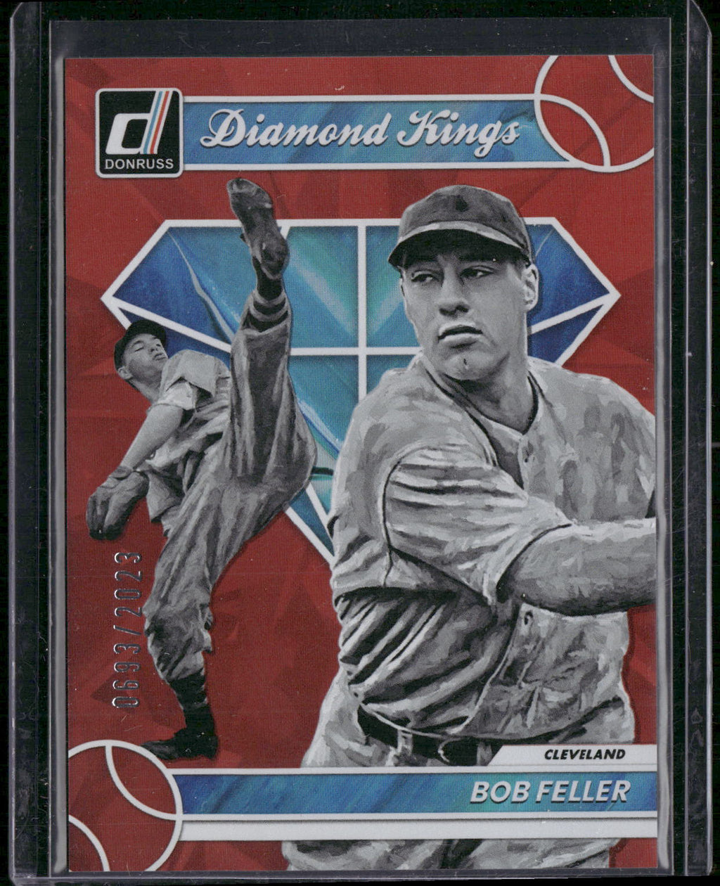 2023 Donruss #16 Bob Feller Holo Red #/2023