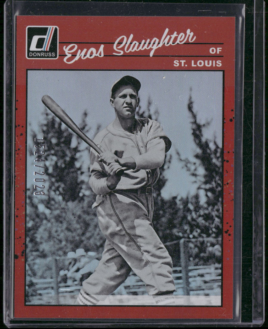 2023 Donruss #279 Enos Slaughter Holo Red #/2023