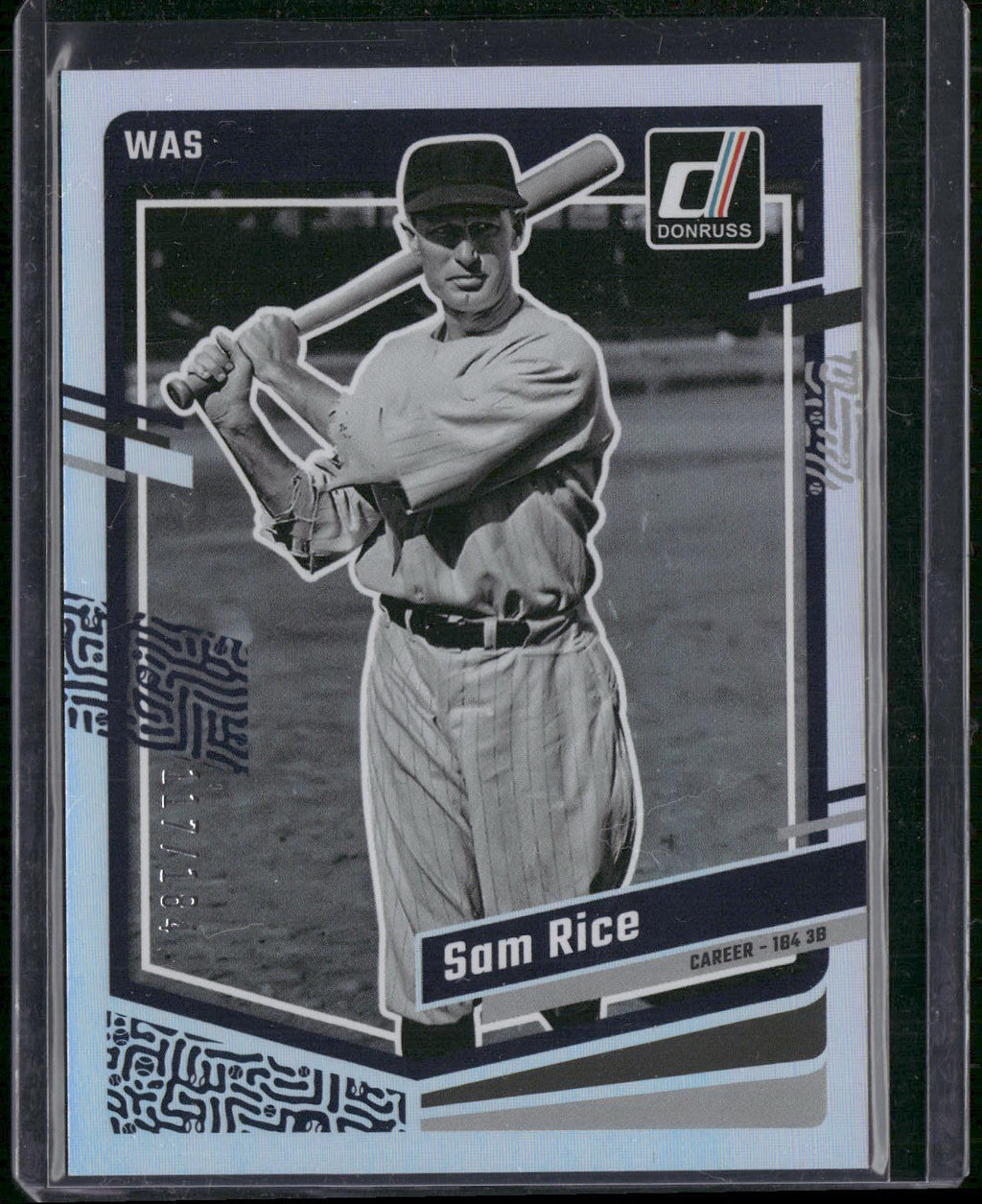 2023 Donruss #164 Sam Rice Career Stat Line #/184