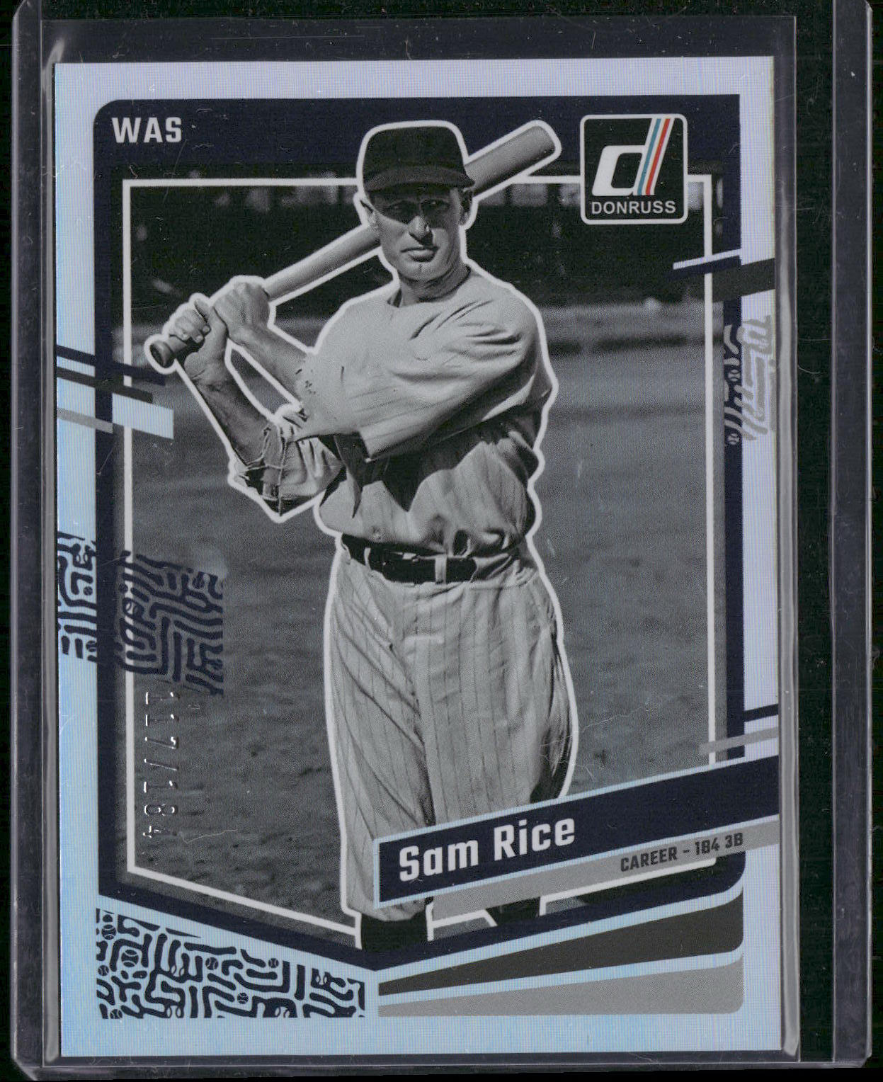 2023 Donruss #164 Sam Rice Career Stat Line #/184