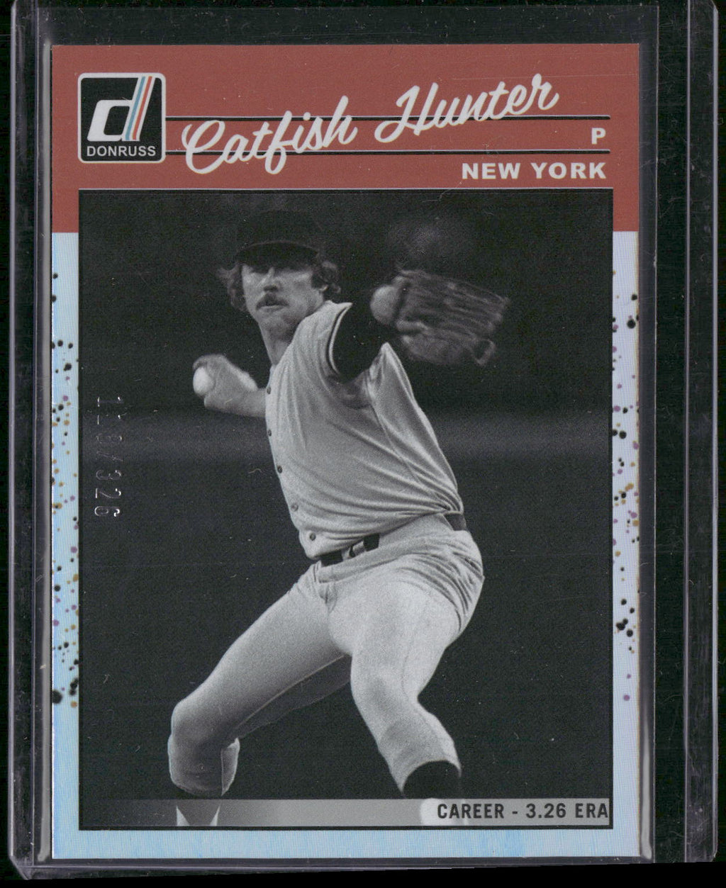 2023 Donruss #275 Catfish Hunter Career Stat Line #/326