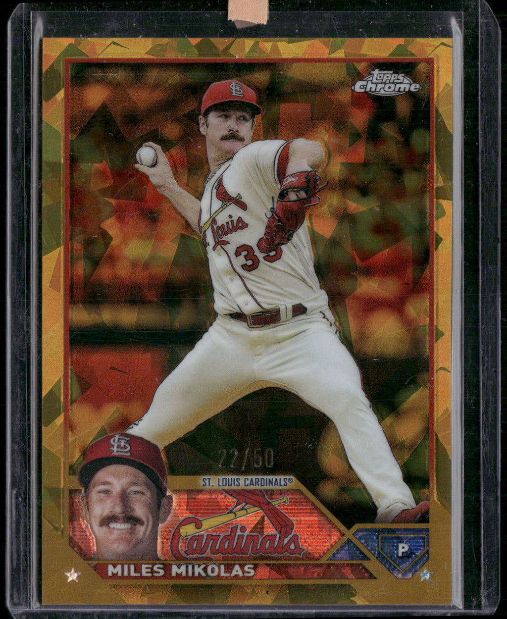 2023 Topps Chrome Sapphire Edition #548 Miles Mikolas Gold #/50