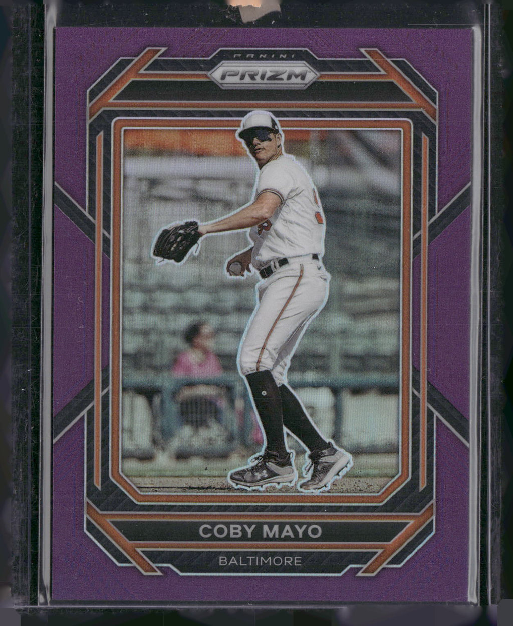 2023 Panini Prizm #163 Coby Mayo Purple Prizms #/99