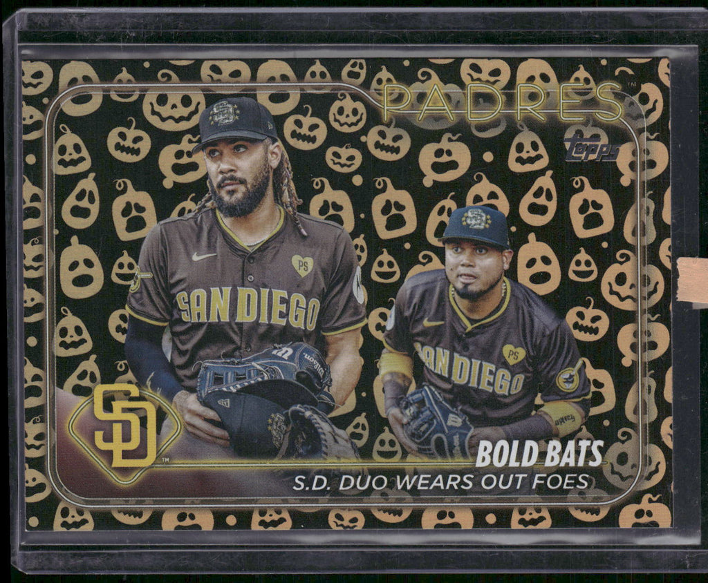 2024 Topps Update #US88 Fernando Tatis Jr. / Luis Arraez Holiday Jack O'Lanterns
