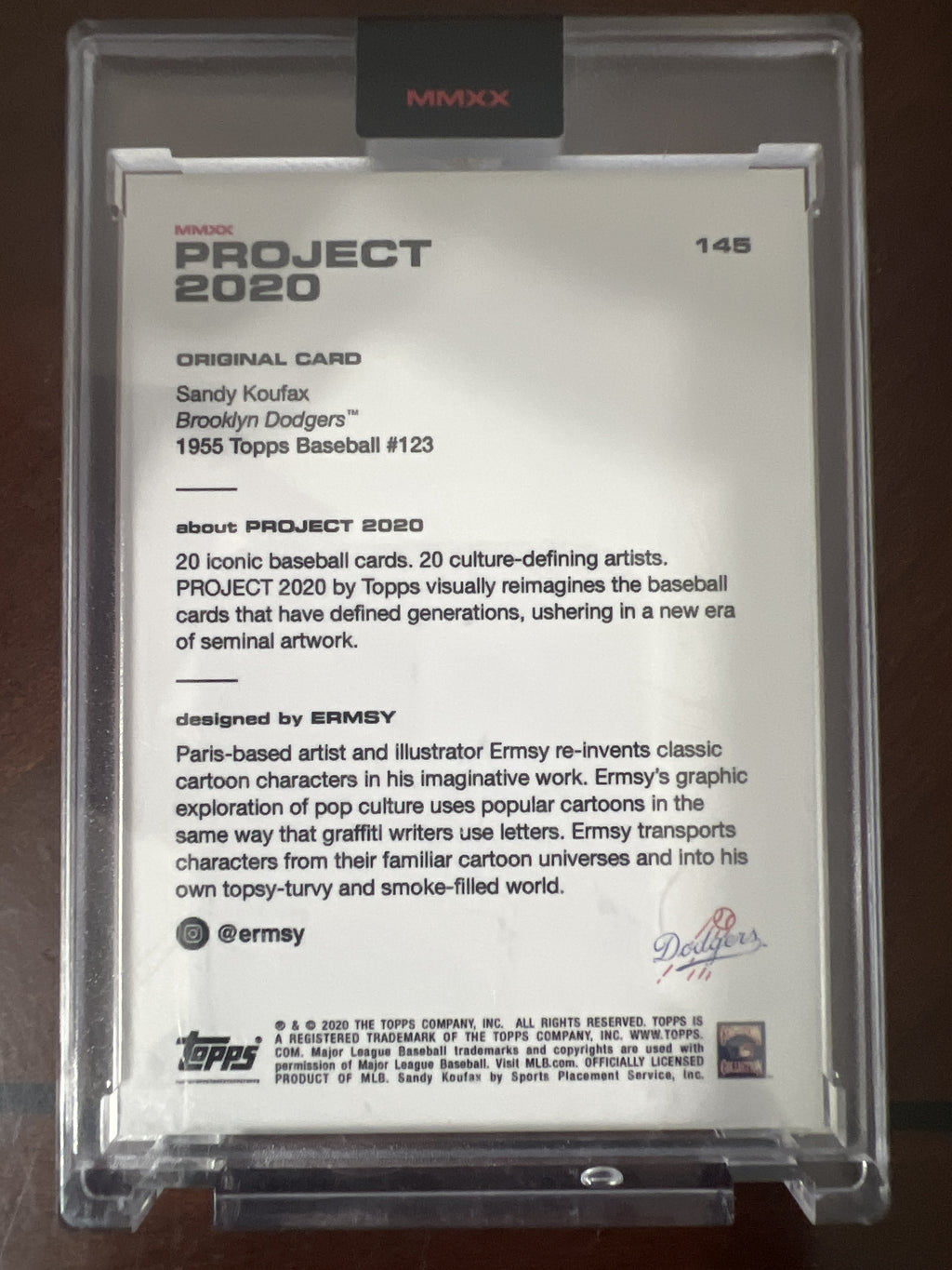 2020 Topps Project 2020 #145 Sandy Koufax