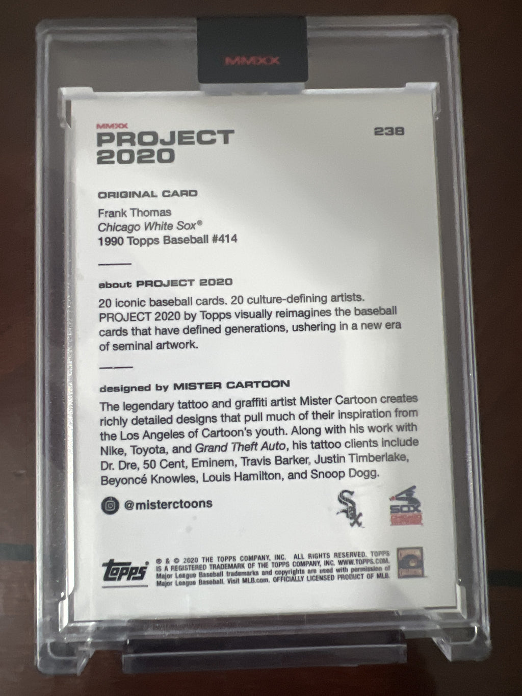 2020 Topps Project 2020 #238 Frank Thomas