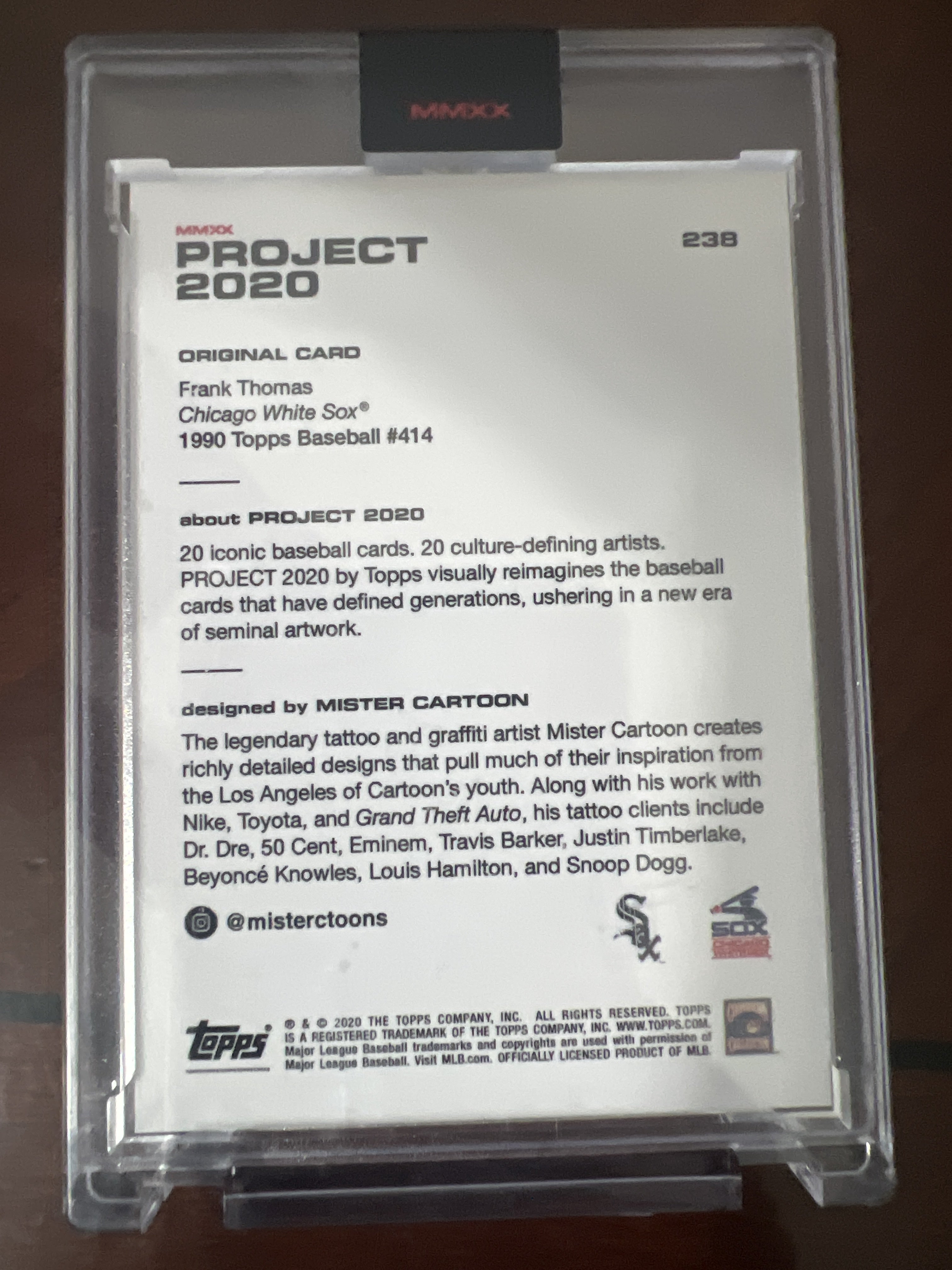 2020 Topps Project 2020 #238 Frank Thomas